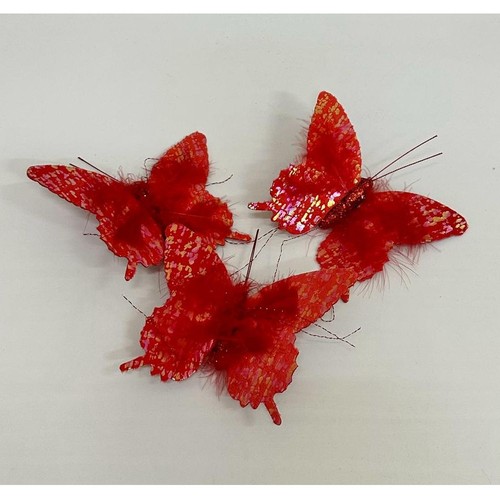 Farfalla rossa con - 3,