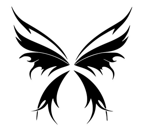 Farfalla stickers adesivo - stickers,