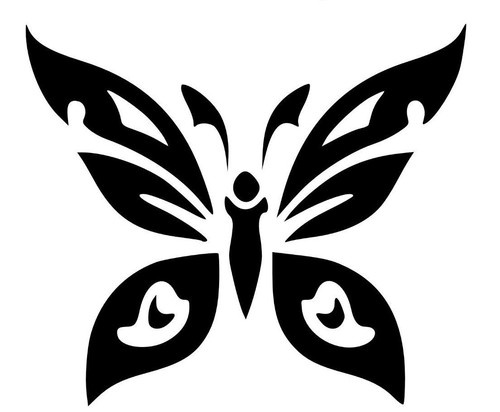 Farfalla stickers adesivo - farfalla,