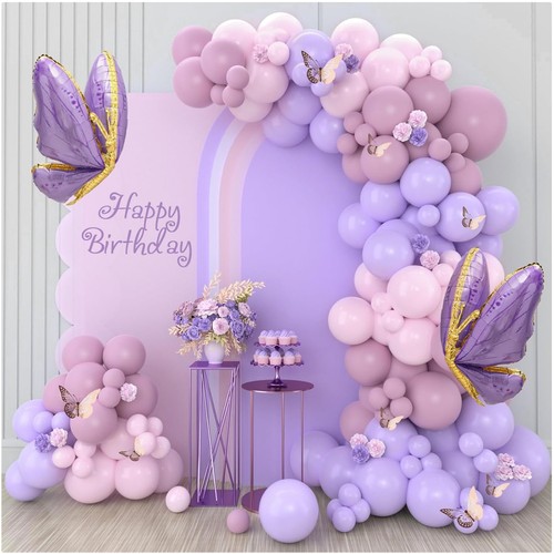 Palloncini festa viola - , rosa