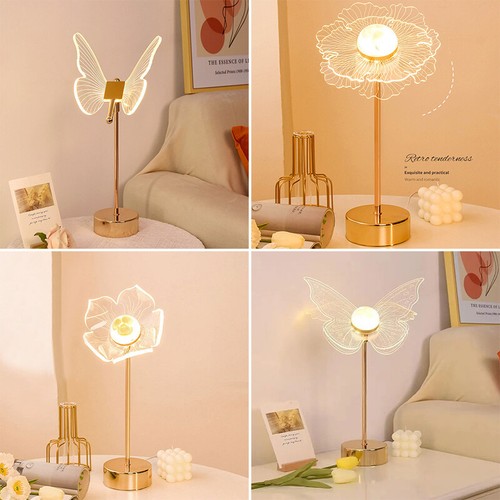 Lampada tavolo oro acrilico - lampada,