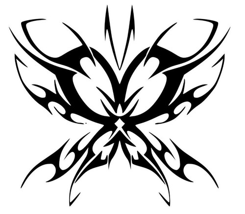 Farfalla stickers adesivo - farfalla,