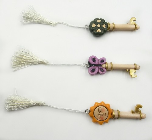 Segnaposto chiave con nappa - chiave,