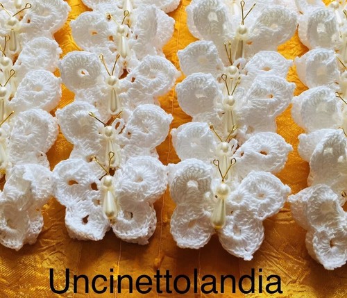 Farfalla bianca bomboniera fai
