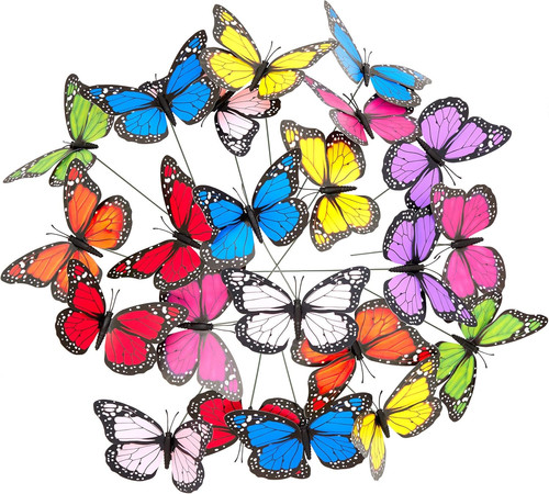 Farfalle deco giardino set - farfalle, giardino,