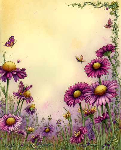 Farfalle prato viola - un,