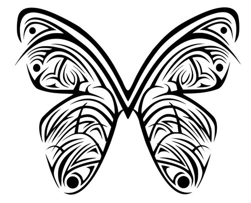 Farfalla stikers adesivo - farfalla,