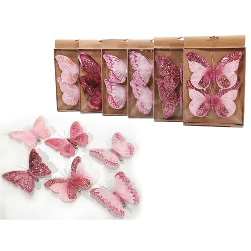 Farfalla rosa antico - , addobbi
