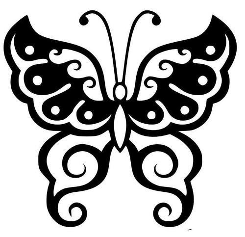 Farfalla stickers adesivo - farfalla,