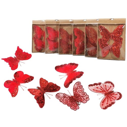 Farfalla rossa addobbi